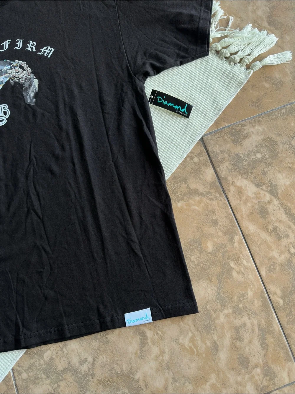 Diamond Supply Co Black Hold Firm Graphic T-Shirt